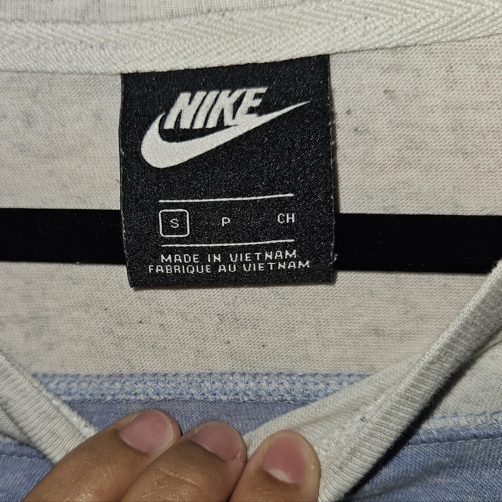 Nike Sportswear Colorblock Tee, Size Small, Blue White, EUC - Picture 3 of 5